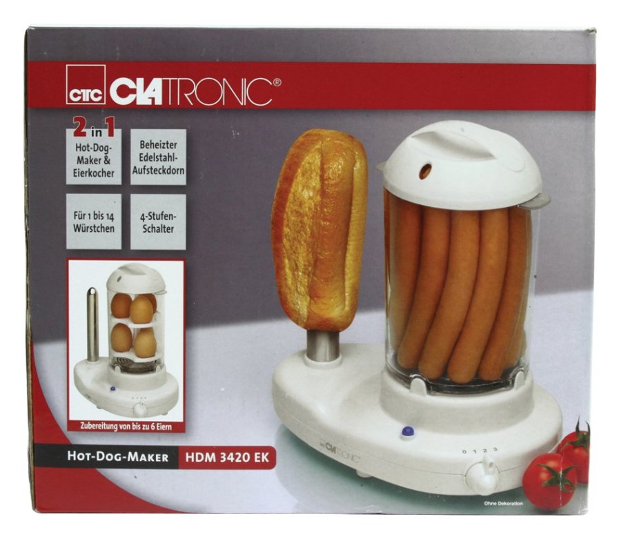 Clatronic HDM 3420 EK Plsesteamer 350 W Hvid #4