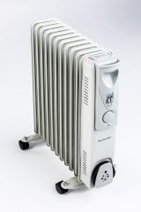 Ravanson OH-11 varmeapparat Olie elektrisk omrdevarmer Indendrs Hvid, Gr 2500 W #1