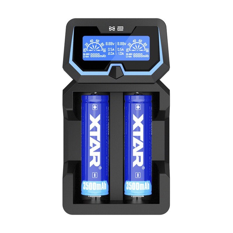 XTAR X2 Oplader til Li-ion 18650 cylindriske batterier #2