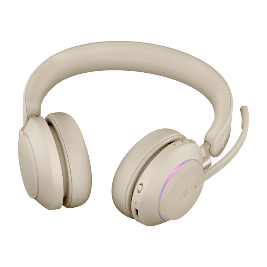 Jabra Evolve2 65 Headset Tr�dl�s Kontor/Callcenter USB Type-A Bluetooth Beige #5