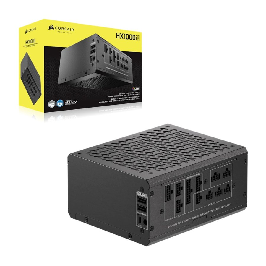 Corsair HX1000i enhed til str�mforsyning 1000 W 24-pin ATX ATX Sort #7