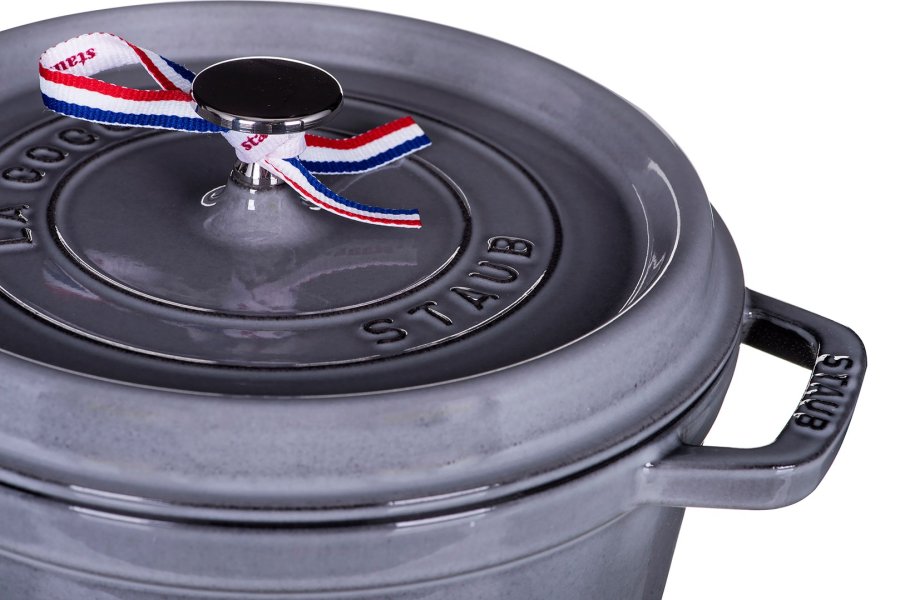 STAUB Rund gryde af stbejern 40500-246-0 3,8 l grafit #7