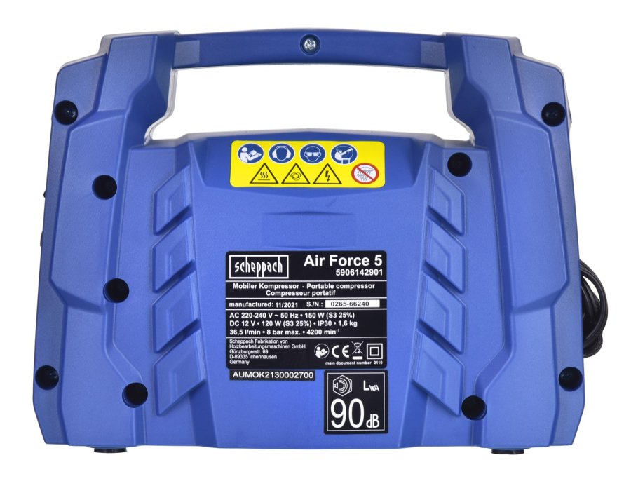 Scheppach AIR-FORCE 5 5906142901 luftkompressore 0,2 W Vekselstrm #7
