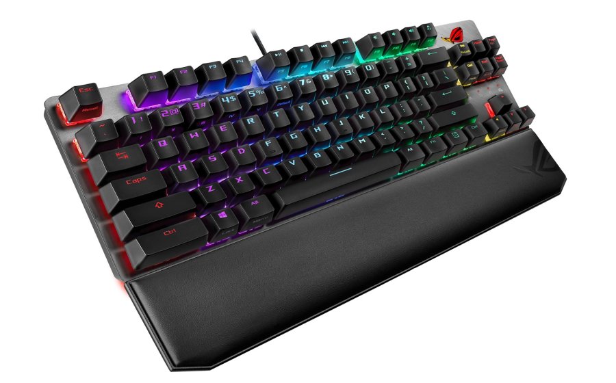 ASUS ROG Strix Scope NX TKL Deluxe tastatur Spil USB Tysk Sort, Gr #4