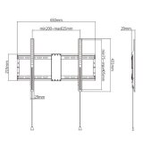 Gembird WM-80F-01 tv-beslag 2,03 m (80