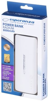 Esperanza EMP106WE Radium 8000 mAh Gr, Hvid #9