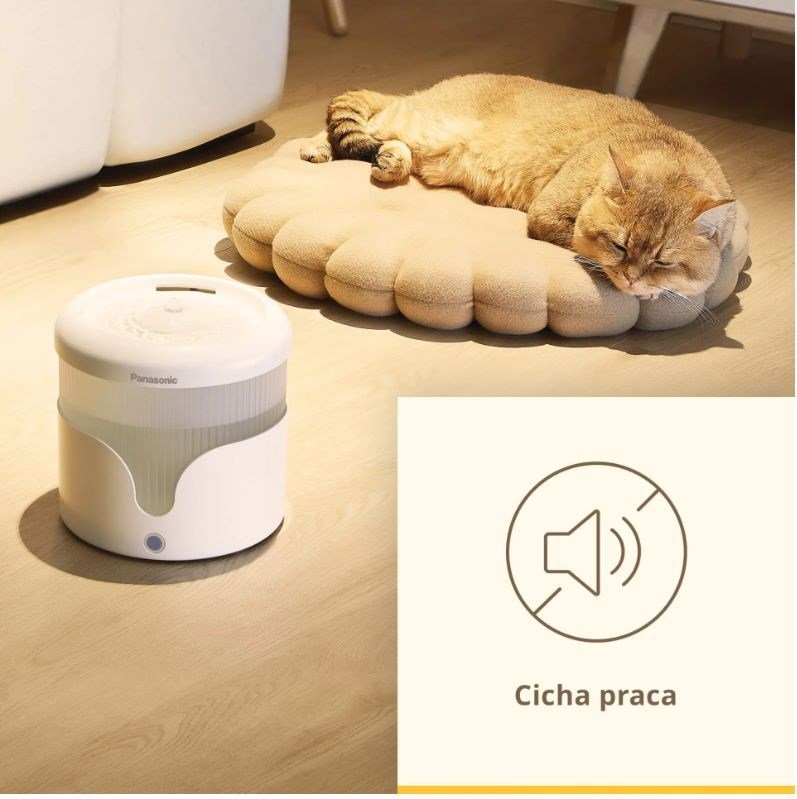 Panasonic CP-JNW01CW vandskl og foderautomat til hund og kat Plast Hvid Automatisk vandautomat til kledyr #9