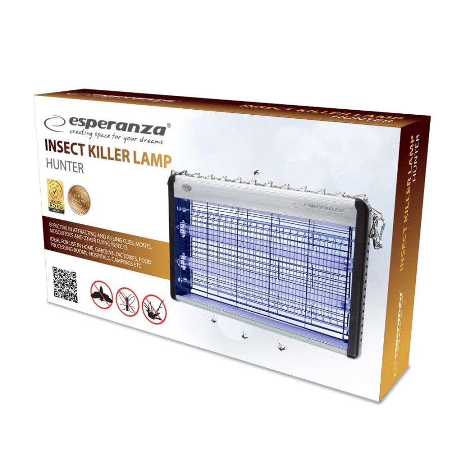 Esperanza EHQ006 ELEKTRISK INSEKT UV-LAMPE Sort #2