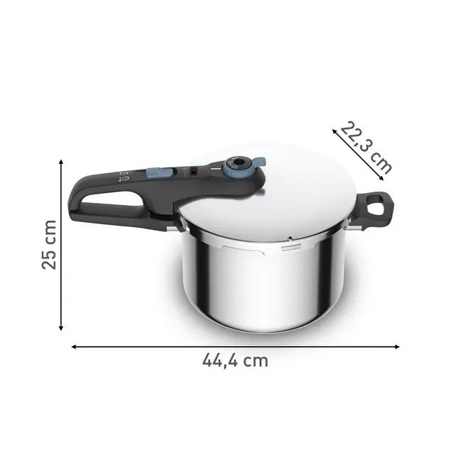Trykkoger TEFAL SECURE TRENDY 6L + kurv i rustfrit stl #2
