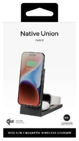 Native Union Rise 3-In-1 Qi2 Smartphone Sort USB Trdls opladning Indendrs #3