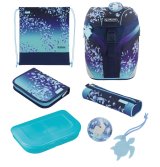 Herlitz SoftLight Plus Greenline Blue Ice skoletaskes�t Pige Polyester Bl�, Marinebl� #1