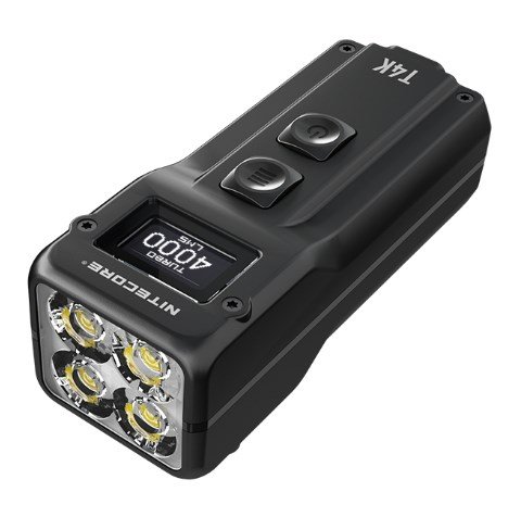 Nitecore T4K lommelygte Sort Nglering med lommelygte LED #3