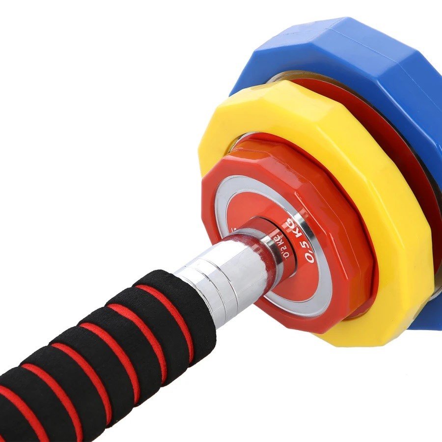 Farvede vgtstnger med vgtstangsfunktion i etui HMS SKC20 2 x 10 kg #21