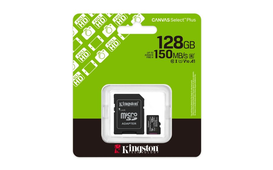 Kingston Technology 128 GB microSDXC Canvas Select Plus Gen3 150 MB/s A1-kort + adapter #5