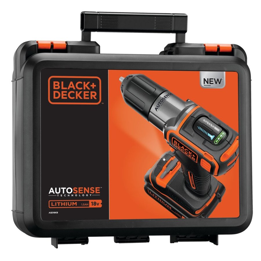 Black & Decker ASD18KB-QW bor Sort, Orange #8