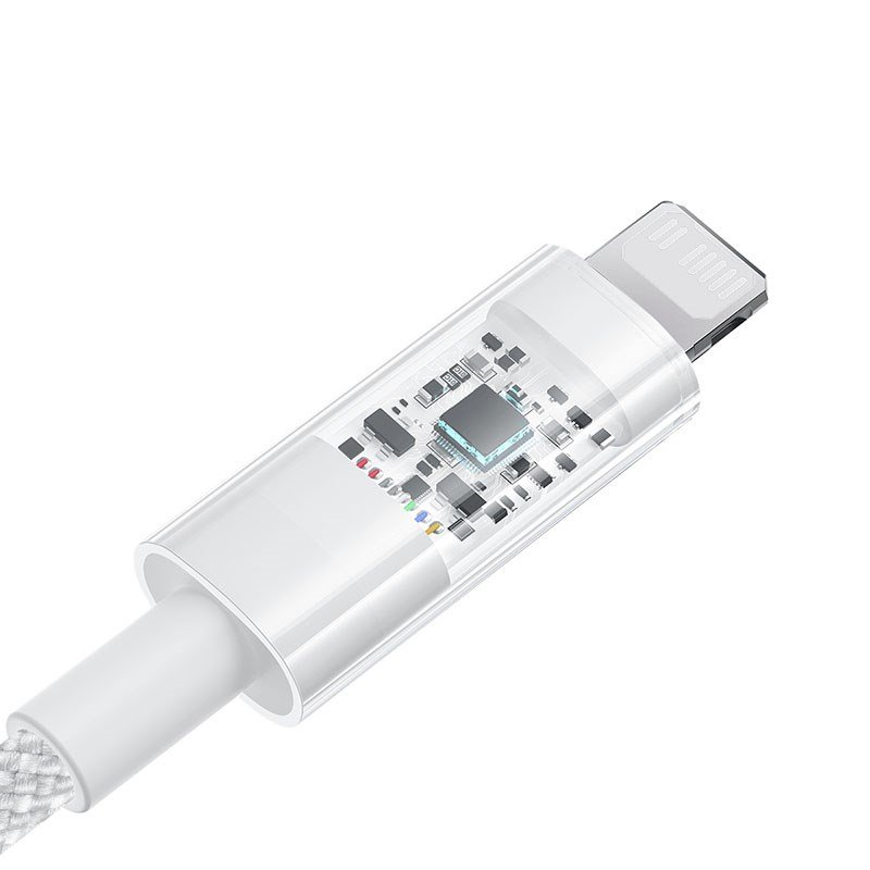 Baseus Gem USB-C til iP hurtigopladningskabel 1 m 20 W Hvid #2