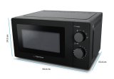 Esperanza ESTOFADO Sort Solo mikroovn Bordplade 20 L 700 W #11
