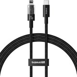 Baseus Gem USB-C til iP hurtigopladningskabel 1 m 20 W Sort #1