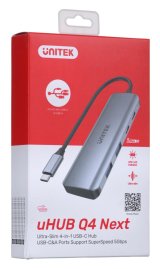 UNITEK HUB USB-C H1107Q; USB-A x2, USB-C x2 #1