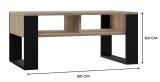 Topeshop MODERN 2P SON CZ kaffe-, side- & endebord Kaffebord Rektangulr form 2 ben #4