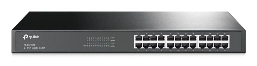 TP-Link TL-SG1024 netv�rksswitch Ikke administreret L2 Gigabit Ethernet (10/100/1000) Sort #1