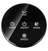 MPM MWP-26/C gulvst�ende s�jleventilator, 3-trins regulering af luftstr�mmen, meget st�jsvag drift, fjernbetjening, sort #2