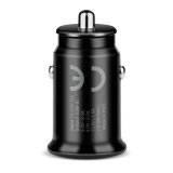Car charger 1 X USB QC3.0 18W black + cable USB-C 1m #4
