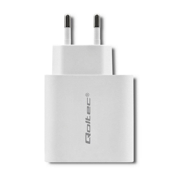 Qoltec 51718 Oplader | 45W | 5-20V | 2.4-3A | USB type C PD | USB | hvid #4