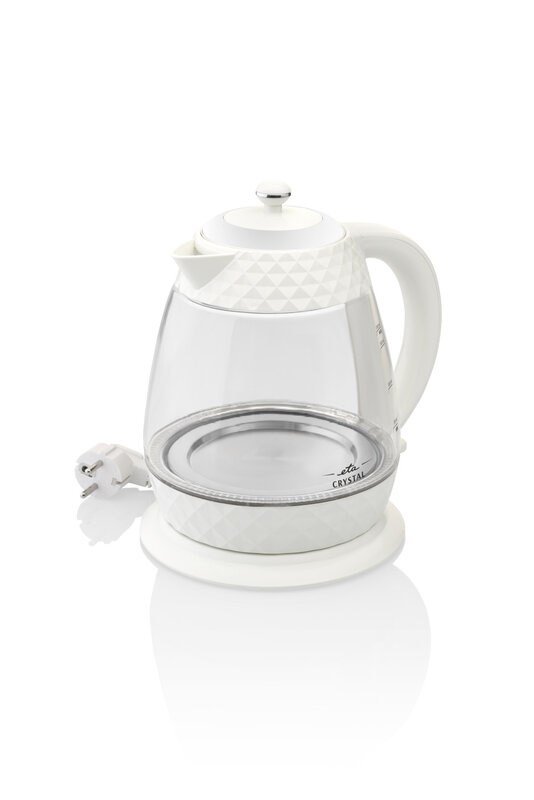 Eta Crystal elkedel 1,7 L 2200 W Transparent, Hvid #4