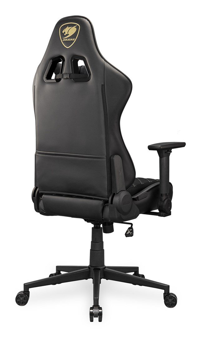 COUGAR CGR-A2F-GLB Universal gamingstol Polstret vatteret s�de Sort, Guld #5