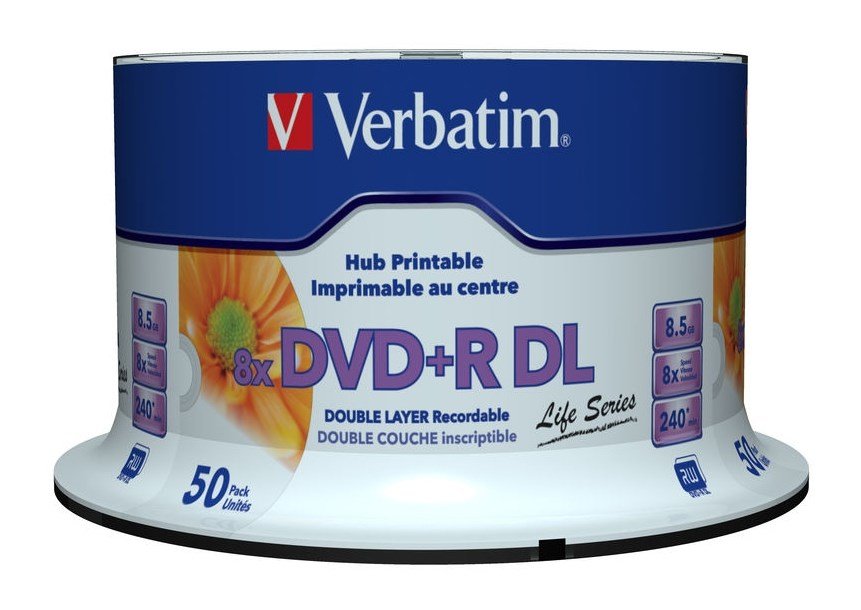 Verbatim 97693 tom DVD 8,5 GB DVD+R DL 50 stk #1