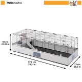 FERPLAST Modular 4 - bur til kanin og marsvin - 179 x 72 x 56cm #3