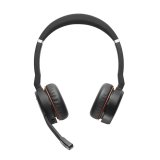 Jabra Evolve 75 SE Headset Kabel & tr�dl�s Opkald/musik Bluetooth Opladningsstativ Sort #4