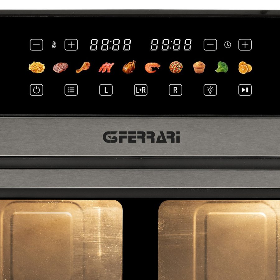 G3 Ferrari G10223 frituregryde Dobbelt 12 L Enkeltst�ende 2200 W Varmluftsteger Sort, Rustfrit st�l #5