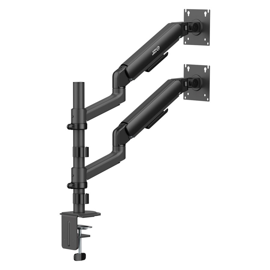 Ergo Office-holder/oph�ng til 2 sk�rme, gasfjeder, 17