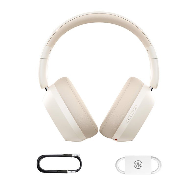 Baseus Bass 35 Max Hovedtelefoner Kabel & trdls Headset Musik USB Type-C Bluetooth Beige #6
