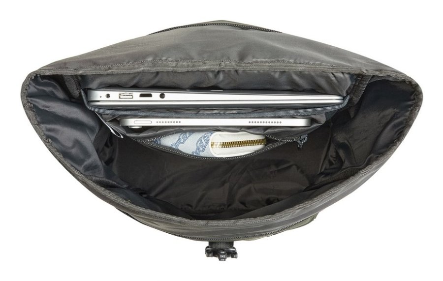 Rivacase Eden rygs�k Rejserygs�k Oliven PU-l�der, Polyester, Genanvendt polyethylenterephthalat (rPET) #13