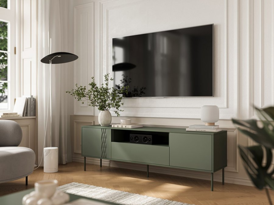 Cama EF TRESSE RTV-kabinet 180x40x54,5 mat grn #3
