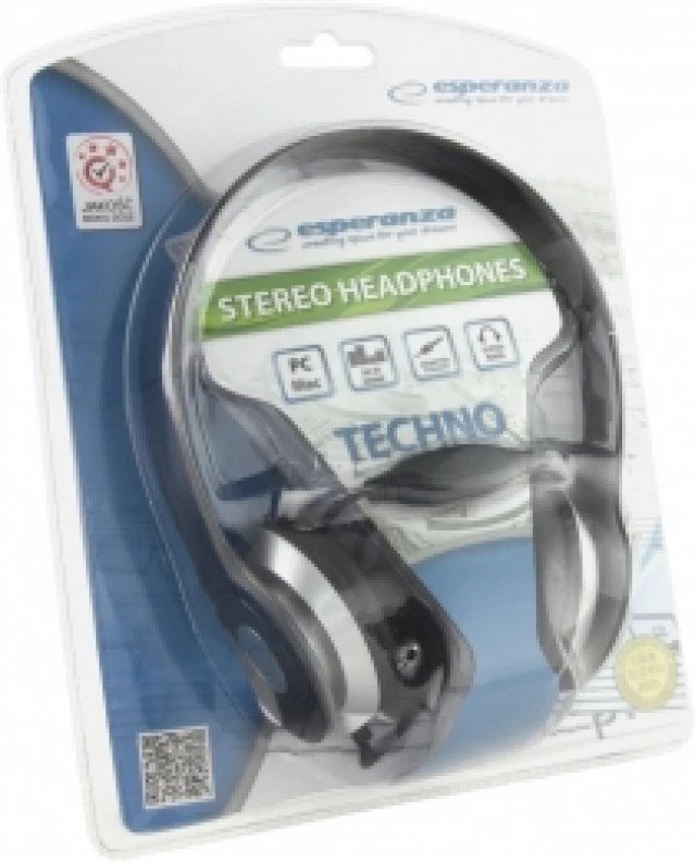 Esperanza EH145K hovedtelefoner/headset Ledningsfrt Musik Sort #5