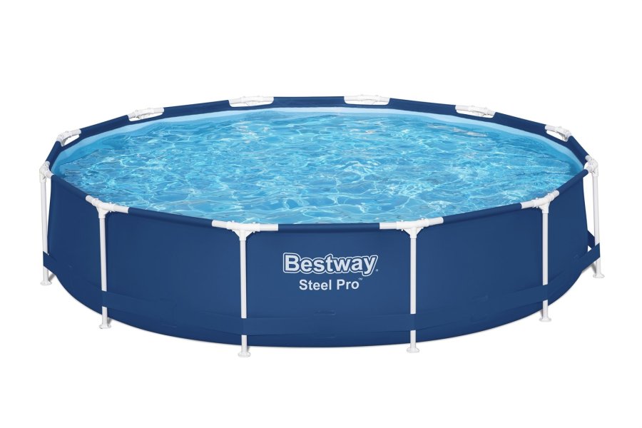 Bestway 56706 / 23 swimmingpool til over jorden Indrammet pool Rund 6473 L Bl� #5