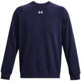 Under Armour Men's Rival Fleece Crew Sweatshirt Navy Blue 1379755 410 #2