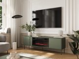 Cama RTV-skab EF + pejs sort TRESSE 180x40x54.5 mat grn #4