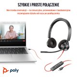 HP Poly Blackwire 3320 Stereo Microsoft Teams Certified USB-C Headset +USB-C/A Adapter #8
