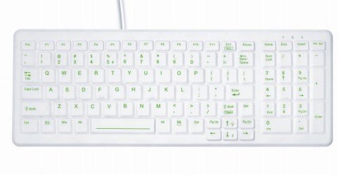 Contour Design Active Key AK-C7000 tastatur Kontor USB QWERTZ Tysk Hvid #1