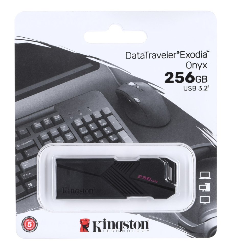Kingston Technology DataTraveler Exodia Onyx USB-ngle 256 GB USB Type-A 3.2 Gen 1 (3.1 Gen 1) Sort #1