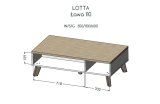 Cama LOTTA LAW 110 kaffe-, side- & endebord Kaffebord Rektangulr form 4 ben #4