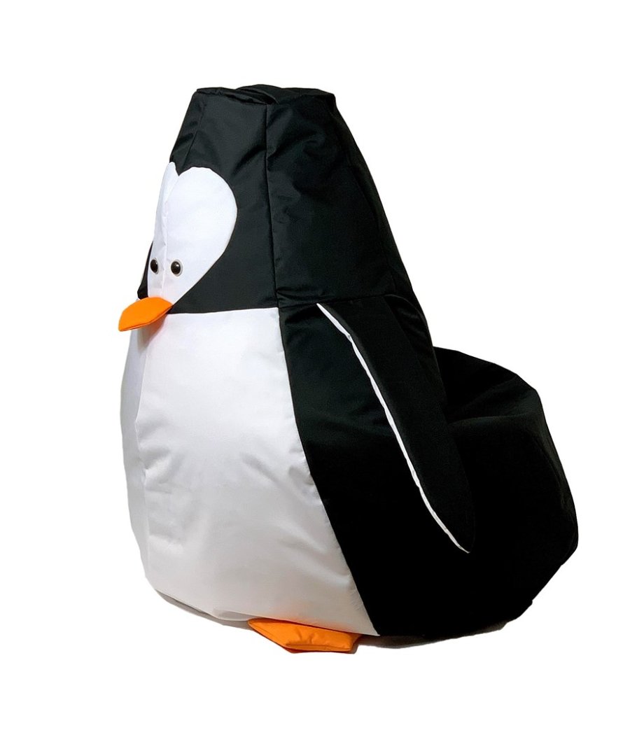Puf GO GIFT Hvid Sort Oxford Pingvin 105 x 80 cm #1