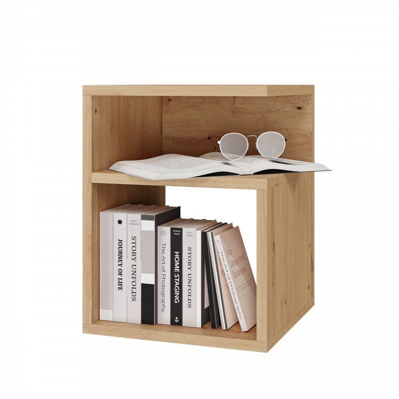TINI natbord 30x30x40, hndvrksmssigt egetr #2