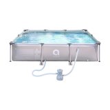 AVENLI-sv�mmebassin med stel, gr�, 300x207x66 #5