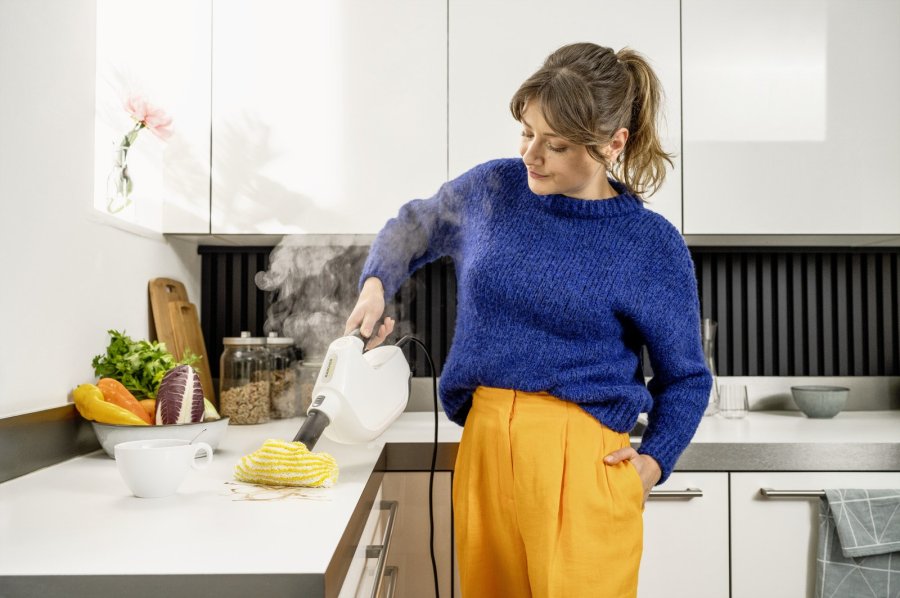 Krcher SC 1 Multi & Up Brbar damprenser 0,2 L 1300 W Sort, Gul #4